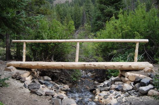 Rustic Timber Bridge